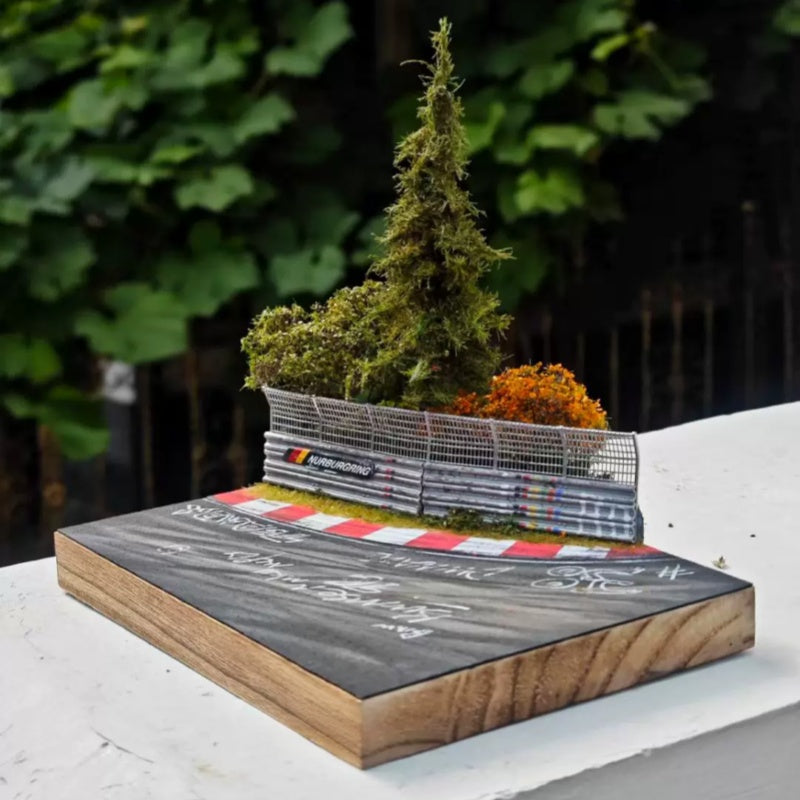 1:64 Scale Nürburgring Diorama, 20×15cm, Car Model & Dust Cover Not Included