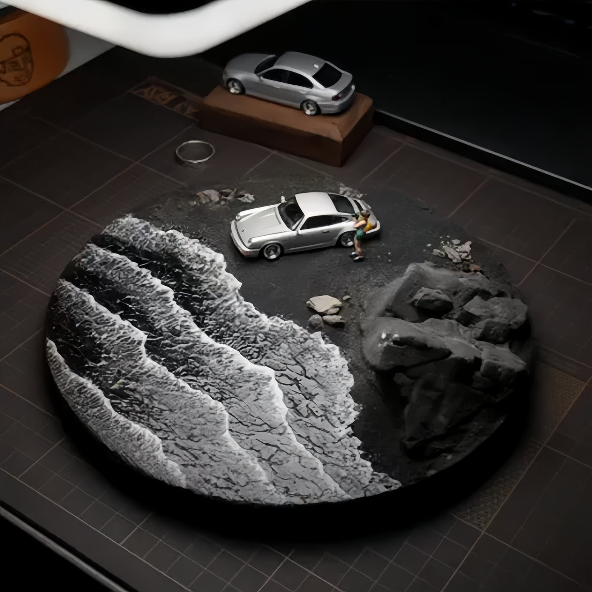 1:64 Scale Iceland Scene Diorama Base, Car Model & Figures Not Included