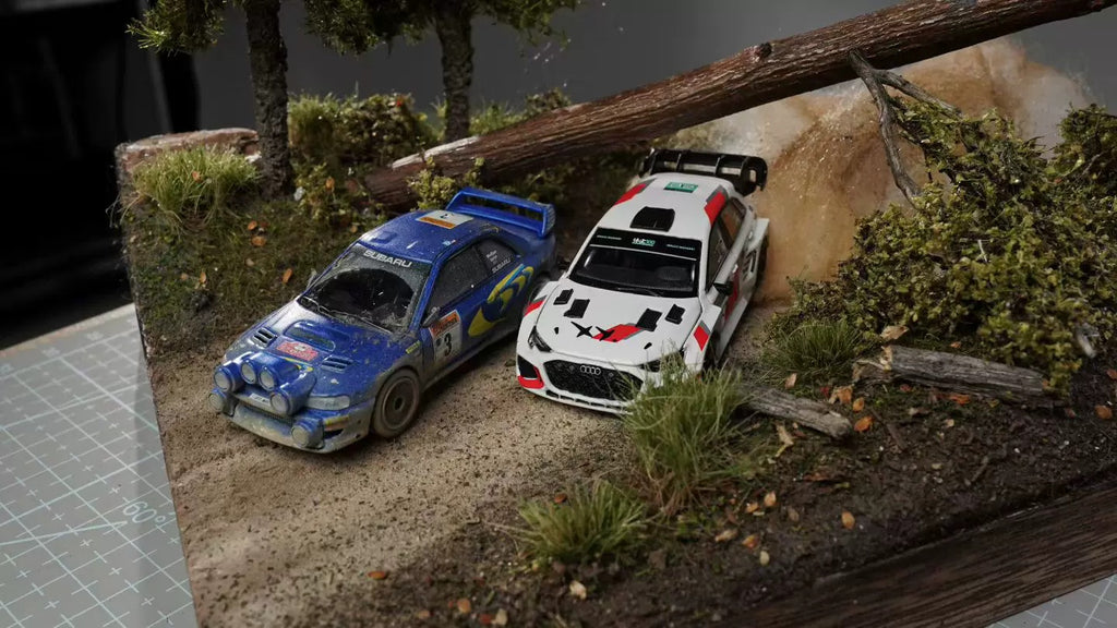 1:64 Scale WRCCar Model Diorama, Finished Scene, Car Model Not Included