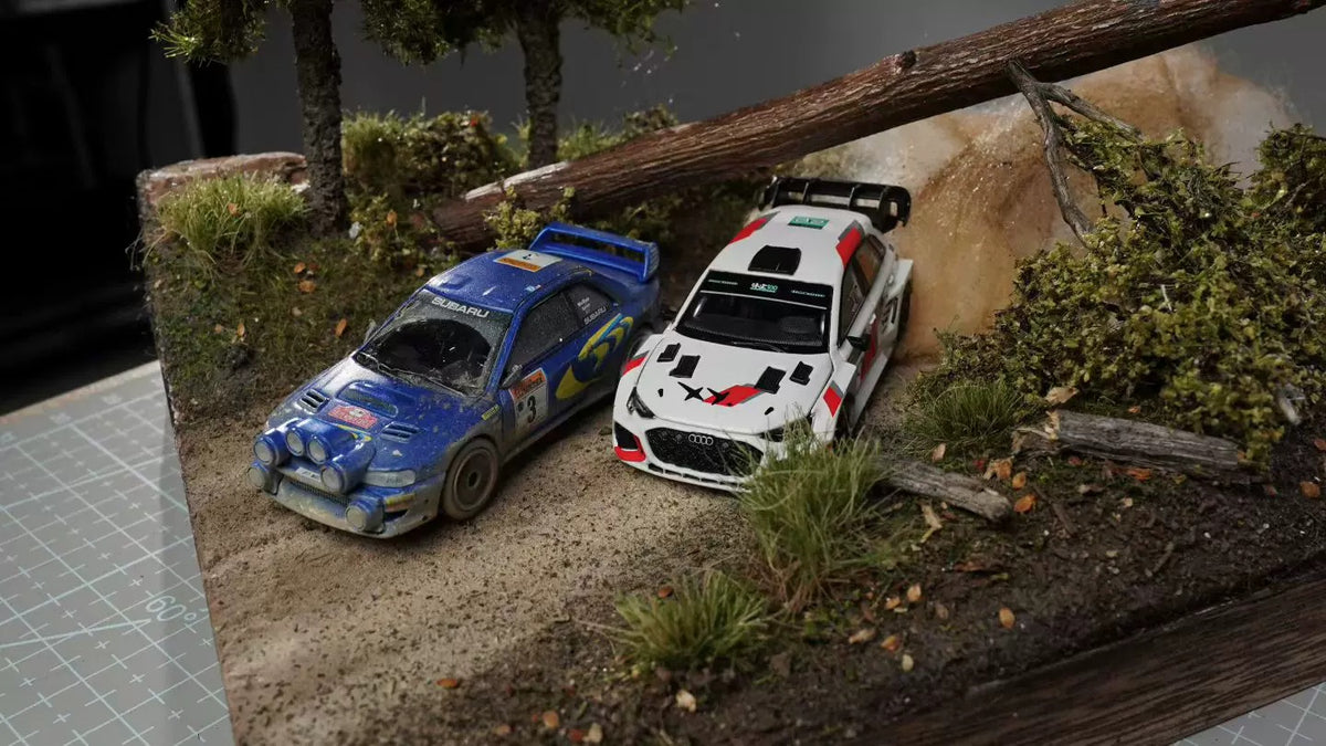 1:64 Scale WRCCar Model Diorama, Finished Scene, Car Model Not Included